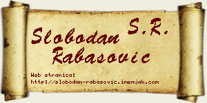 Slobodan Rabasović vizit kartica